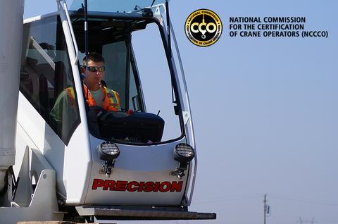 Certified Crane Operator in Cab